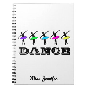 Carnet Ballet Ballerina Cadeau de danse personnalisée ens