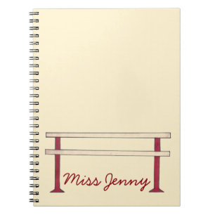 Carnet Ballet Barre Dance Enseignant Personnalisé Balleri