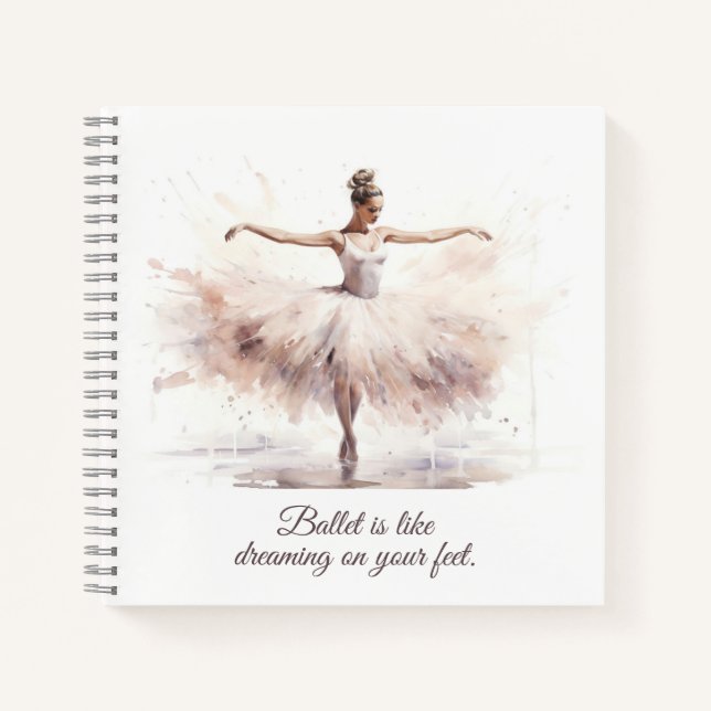 Carnet Ballet Spiral Notebook (Devant)