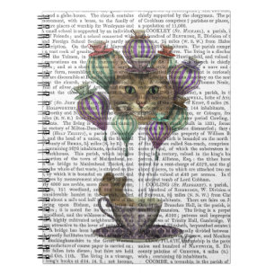 Carnet Ballon à air chaud de chat de Cheshire