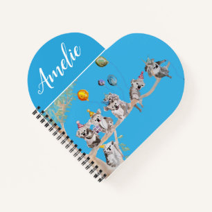 Carnet Ballon de fête d'anniversaire de koala mignon pour