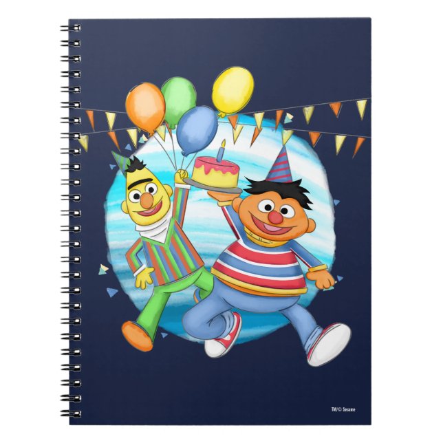 Carnet Ballons d'anniversaire de Bert et Ernie (Devant)