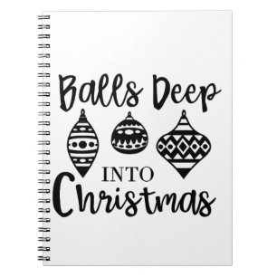 Carnet Balls Profondes Dans Noël Drôle Noël Noël Noël Noë