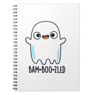 Carnet Bam-boo-zlé Drôle de fantôme confus Halloween Pun 