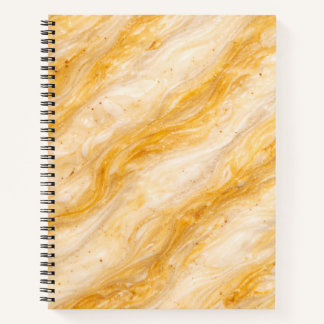 Carnet Banana Milkshake Marble Texture Design