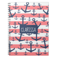 Bande de corail marine bleu ancre motif