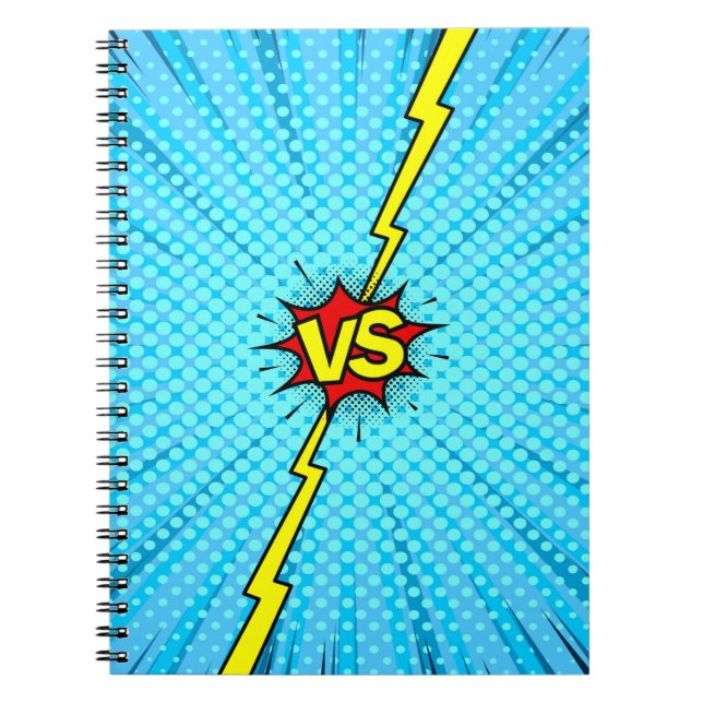 Carnet Bande dessinée contre arrière - plan, style pop-ar (Devant)