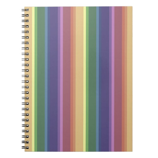 Carnet Bandes arc-en-ciel coupées (Devant)