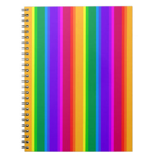 Carnet Bandes arc-en-ciel irrégulières