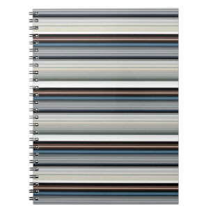 Carnet Bandes blanches gris mignonnes