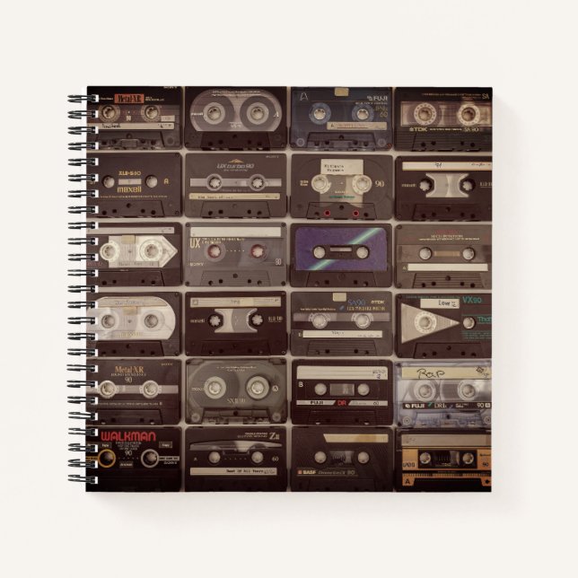 Carnet Bandes Cassette Rétro (Devant)