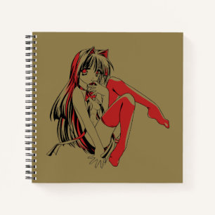 Carnet Bandes dessinées R & B, Anime Loli Chat Fille aux 