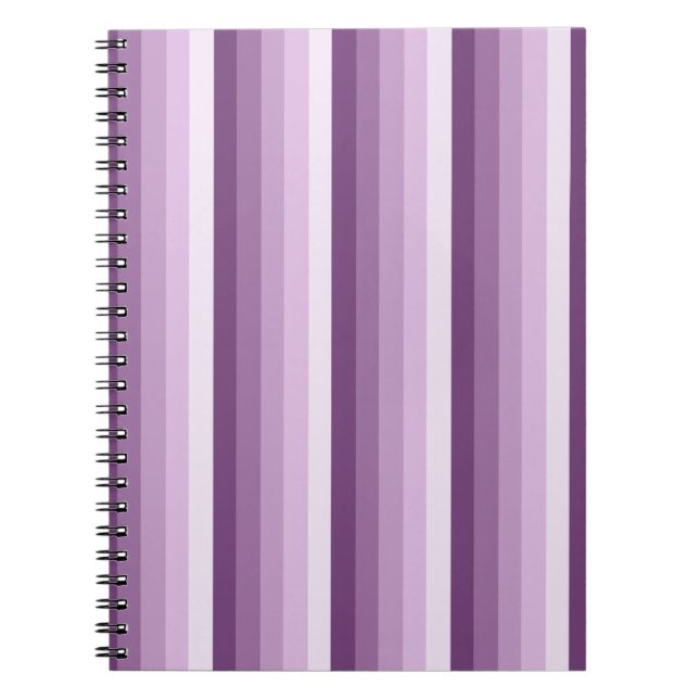 Carnet Bandes d'ombre prune violette (Devant)