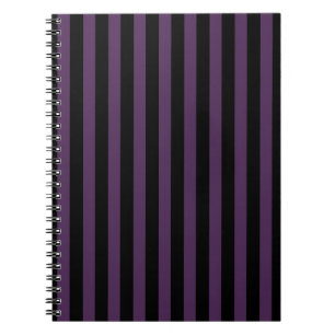 Carnet Bandes violettes foncées et noires