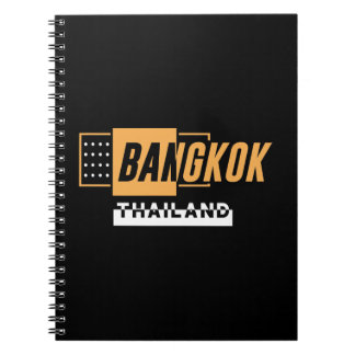 Carnet Bangkok Thaïlande Typographie Moderne Voyage Desig