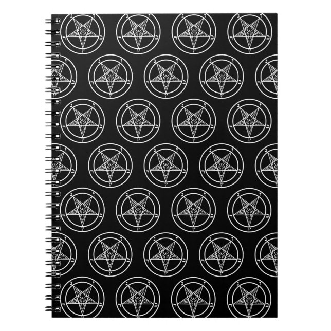 Carnet Baphomet Pentagram Satanique (Devant)
