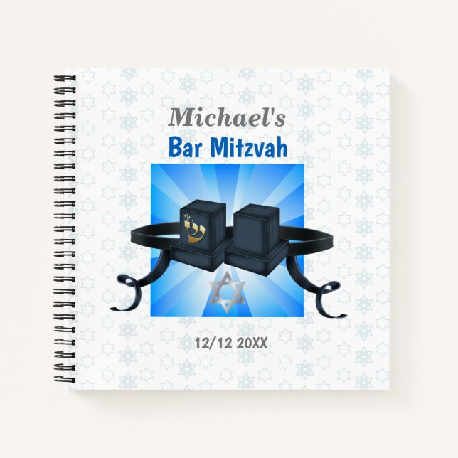 Carnet Bar Mitzvah, gratitude à vos invités avec ceci (Devant)