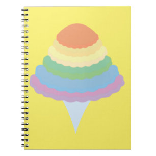 Carnet Barbe à papa arc-en-ciel