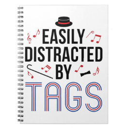 Carnet Barbershop Quartet facilement distrait par des éti