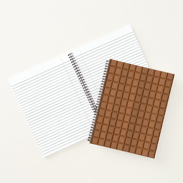 Carnet Barre de bonbons au chocolat au lait (Intérieur)