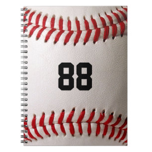 Carnet Baseball avec numéro personnalisable