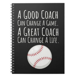 Carnet Baseball Coach Gift Ideas Keepsake From Team Sport