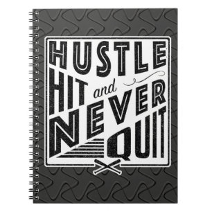Carnet Baseball Hustle Hit & Never Quitter Note Pad