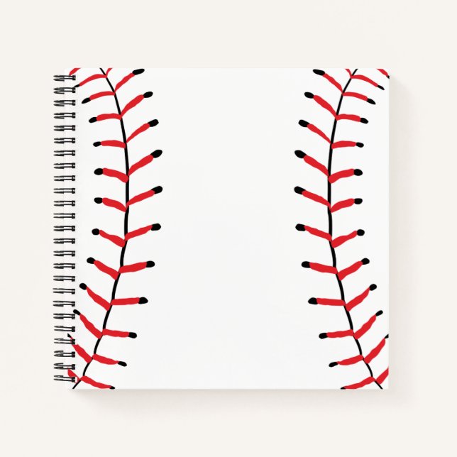Carnet Baseball Seams Sport Style Baseball Thème (Devant)