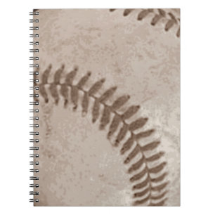 Carnet Baseball Sépia Vintage