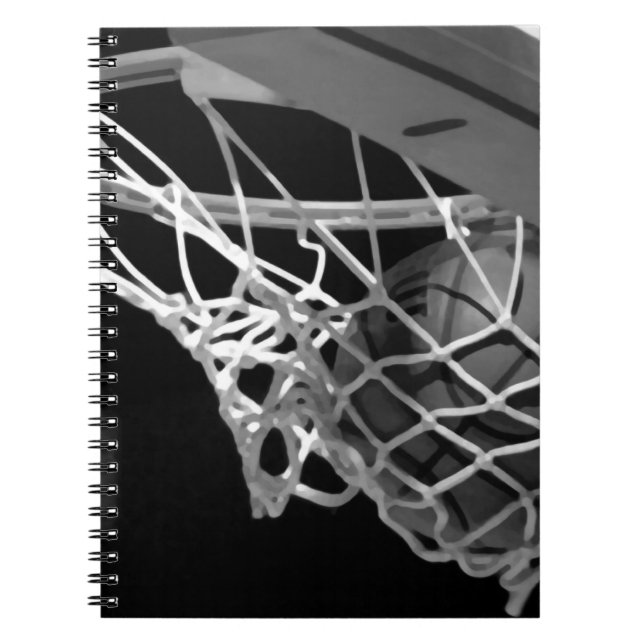 Carnet Basket-ball noir et blanc (Devant)