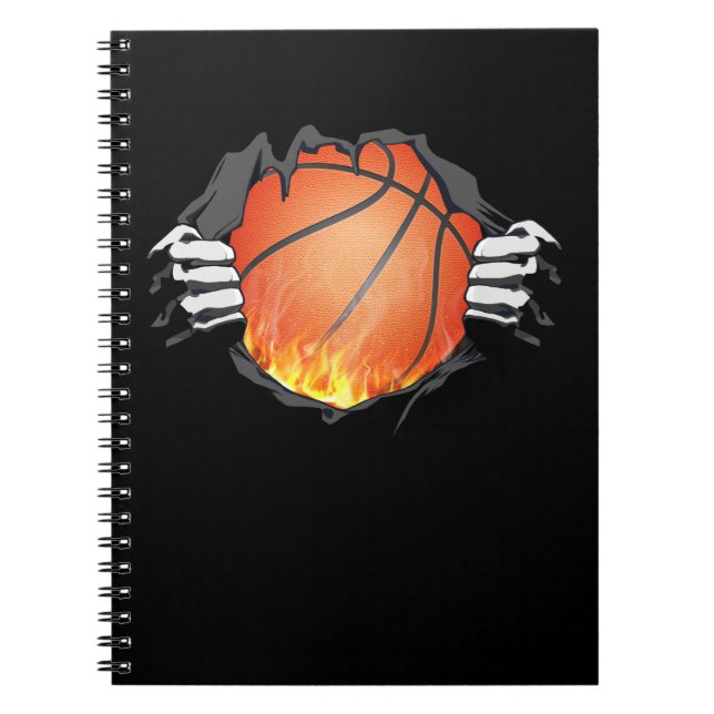 Carnet Basket-ball Power Flames Flames Sports Lover (Devant)