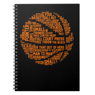 Carnet Basketball Coach Typography Basketball Player Love