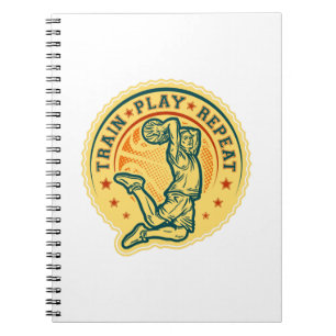 Carnet Basketball Slam Dunk Design Vintage