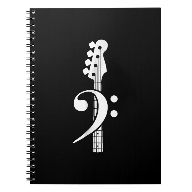 Carnet Basse Guitare Lecteur - Basse Guitare Musicien (Devant)