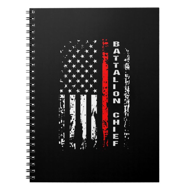 Carnet Bataillon des pompiers Bataillon en chef Cadeau en (Devant)