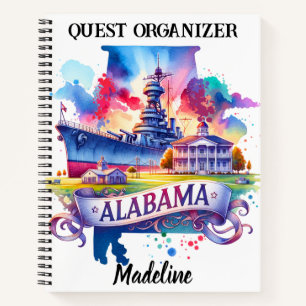 Carnet Bateau historique et côte de l'Alabama