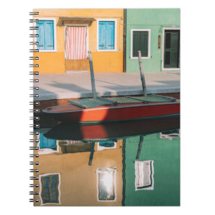 CARNET BATEAU ROUGE ET VERT ACCUEIL SUR LE QUAI