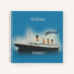 Carnet Bateau Vintage maritime Titanic White Star