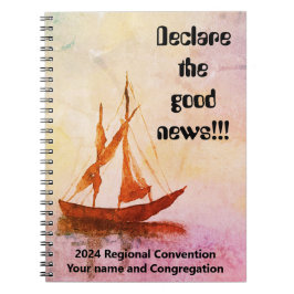 Carnet Bateau Watercolor - Convention JW 2024