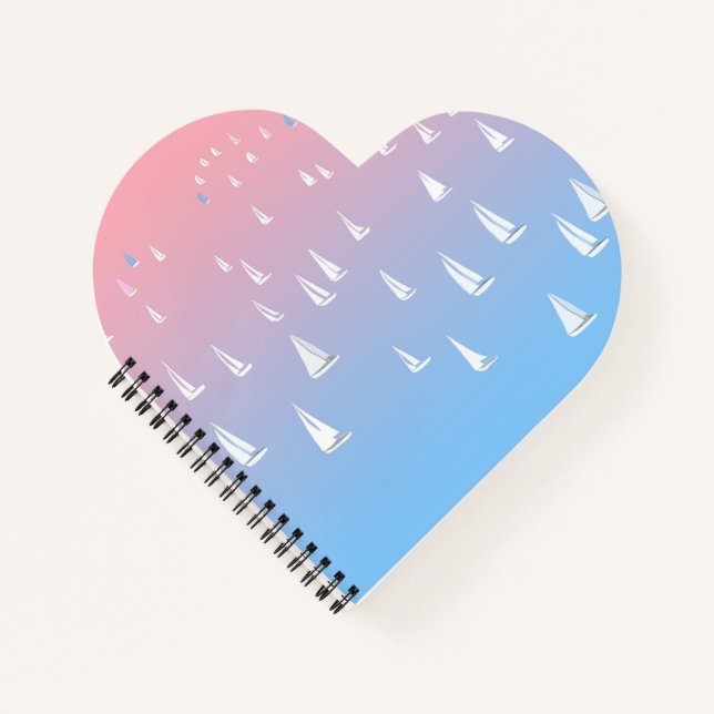 Carnet Bateaux à voile sur le Coeur Océanique (Devant)