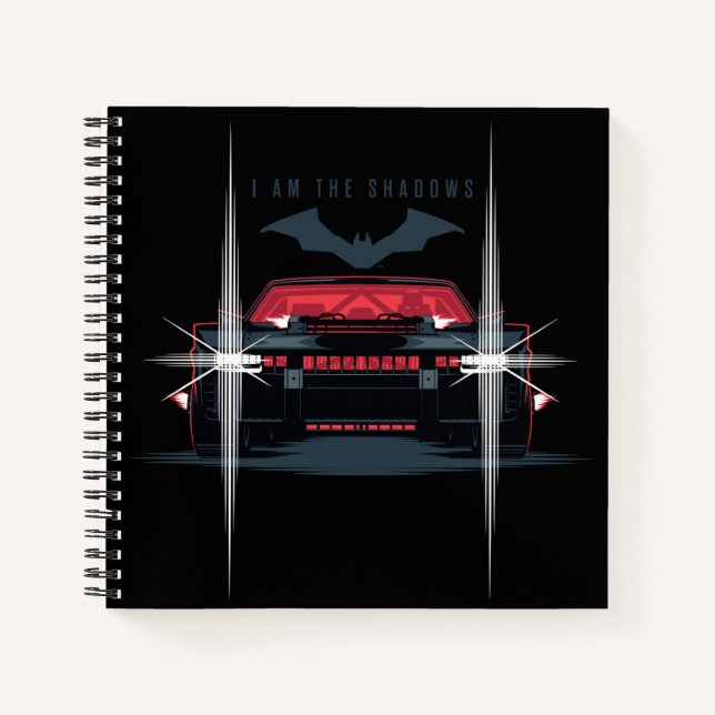 Carnet Batman Batmobile - Je Suis L'Ombre (Devant)