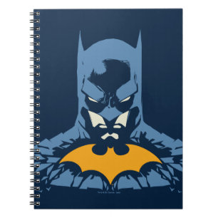 Carnet Batman Bust brisé Avec Logo Or