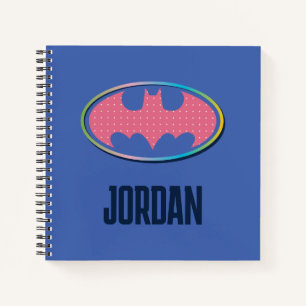 Carnet Batman   Logo Pink Polka Dot
