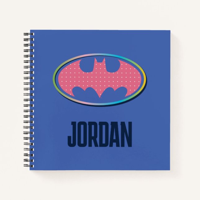 Carnet Batman | Logo Pink Polka Dot (Devant)