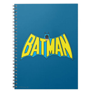 Carnet Batman Logo Vintage bleu jaune