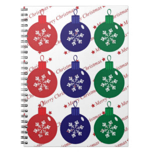 Carnet Baubles de Noël