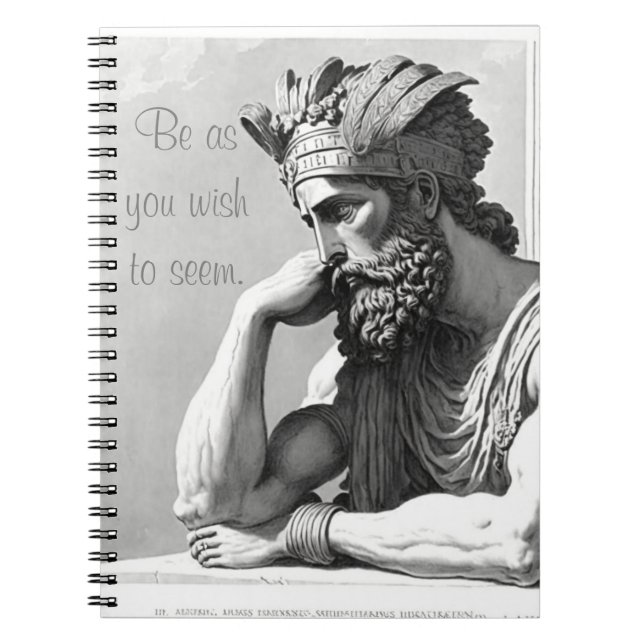 Carnet Be as you wish to seem (Devant)