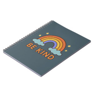 Carnet "Be Kind Rainbow - Colorful Positive Quote Design"