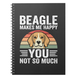 Carnet Beagle Me Rend Heureux Amateur De Chien
