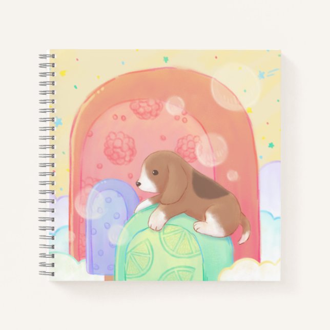 Carnet Beagle & Popsicles (Devant)